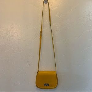 Italian leather saddle purse